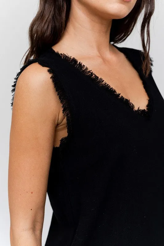 Brooke Edgy Frayed Top