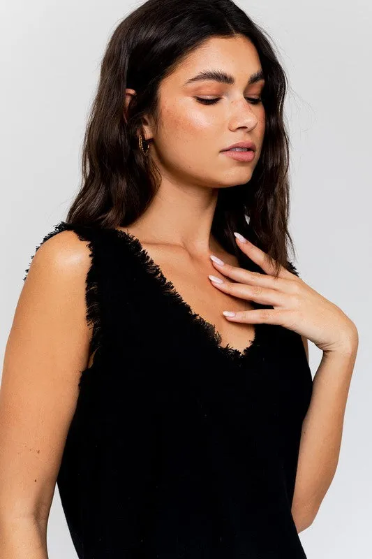 Brooke Edgy Frayed Top