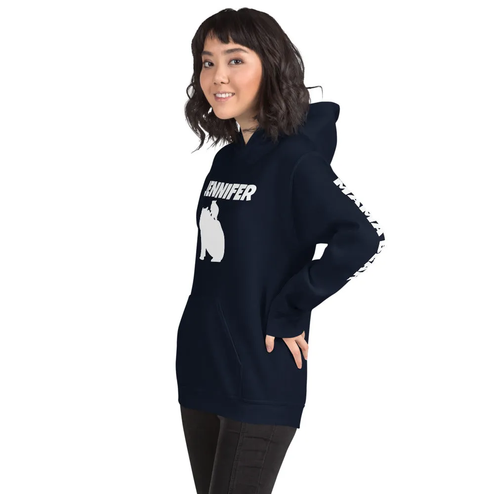 Custom Name Bold Mama Bear Personalized Unisex Heavy Blend Hoodie | Gildan 18500