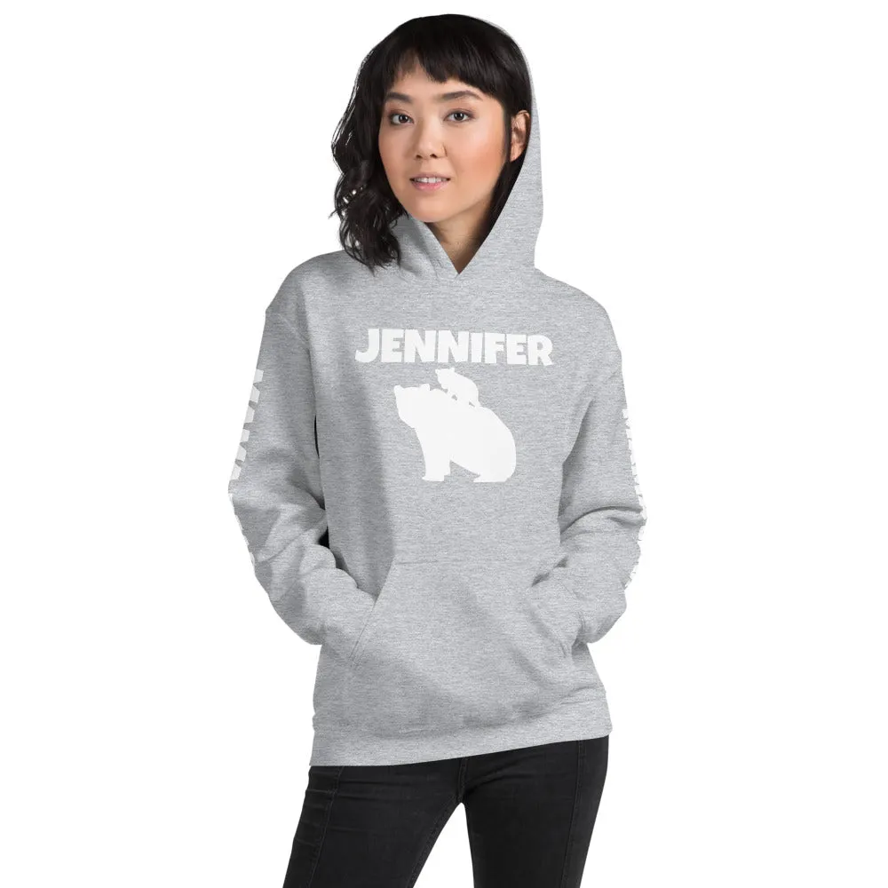 Custom Name Bold Mama Bear Personalized Unisex Heavy Blend Hoodie | Gildan 18500