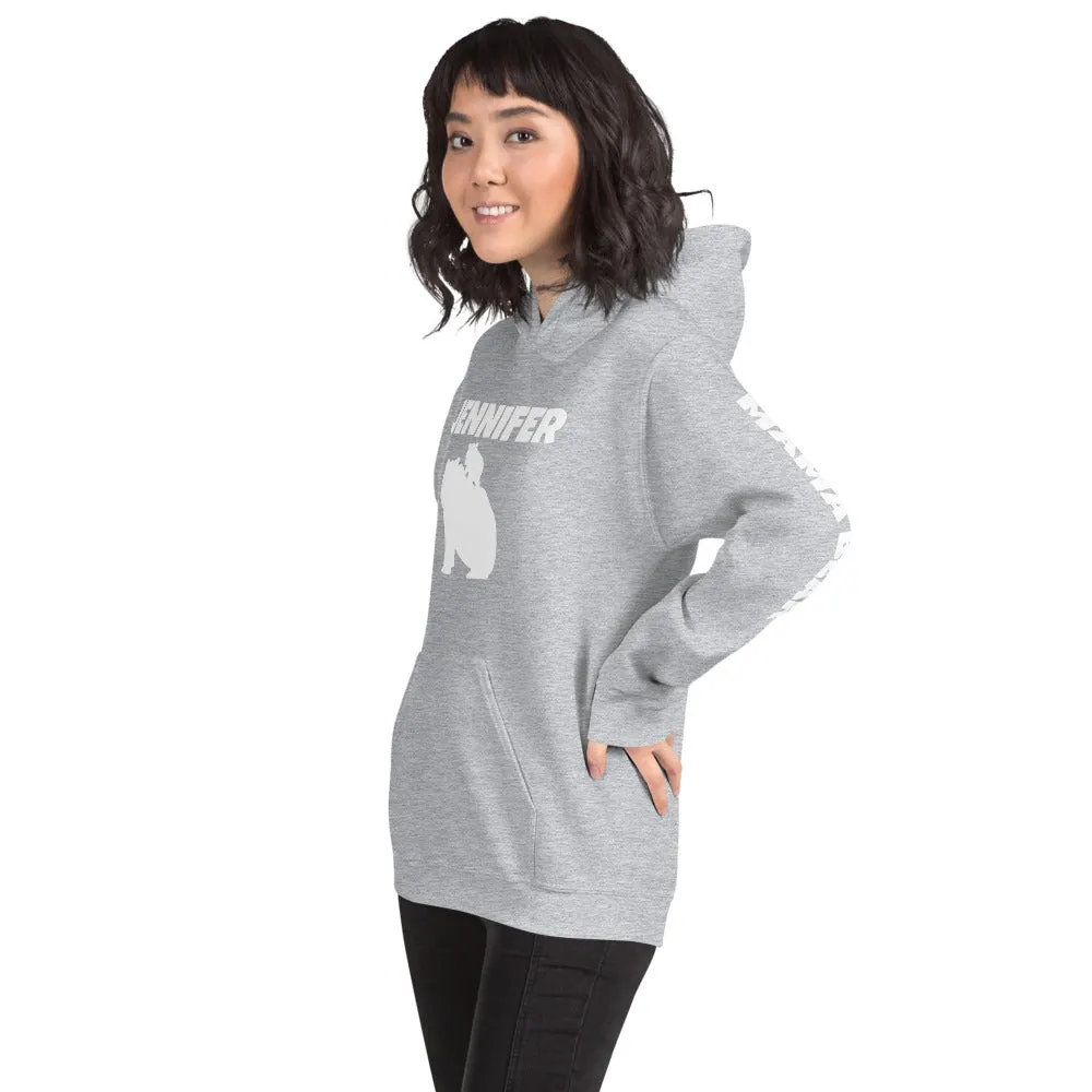 Custom Name Bold Mama Bear Personalized Unisex Heavy Blend Hoodie | Gildan 18500