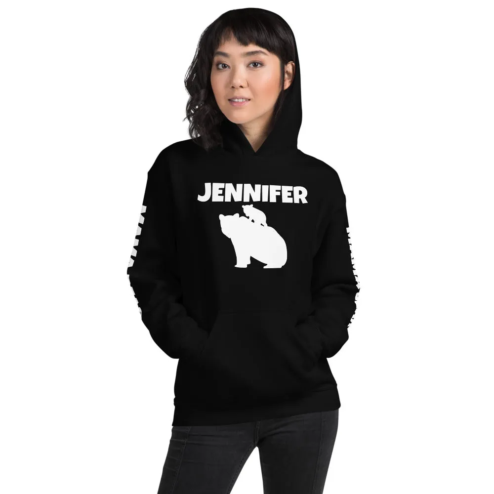 Custom Name Bold Mama Bear Personalized Unisex Heavy Blend Hoodie | Gildan 18500
