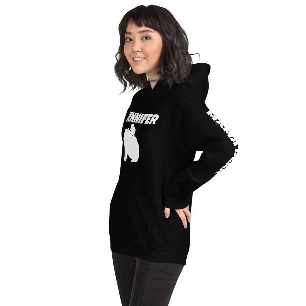 Custom Name Bold Mama Bear Personalized Unisex Heavy Blend Hoodie | Gildan 18500
