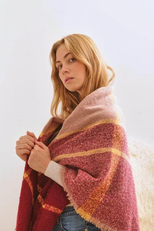 Diana Xl Pattern Checker Scarf