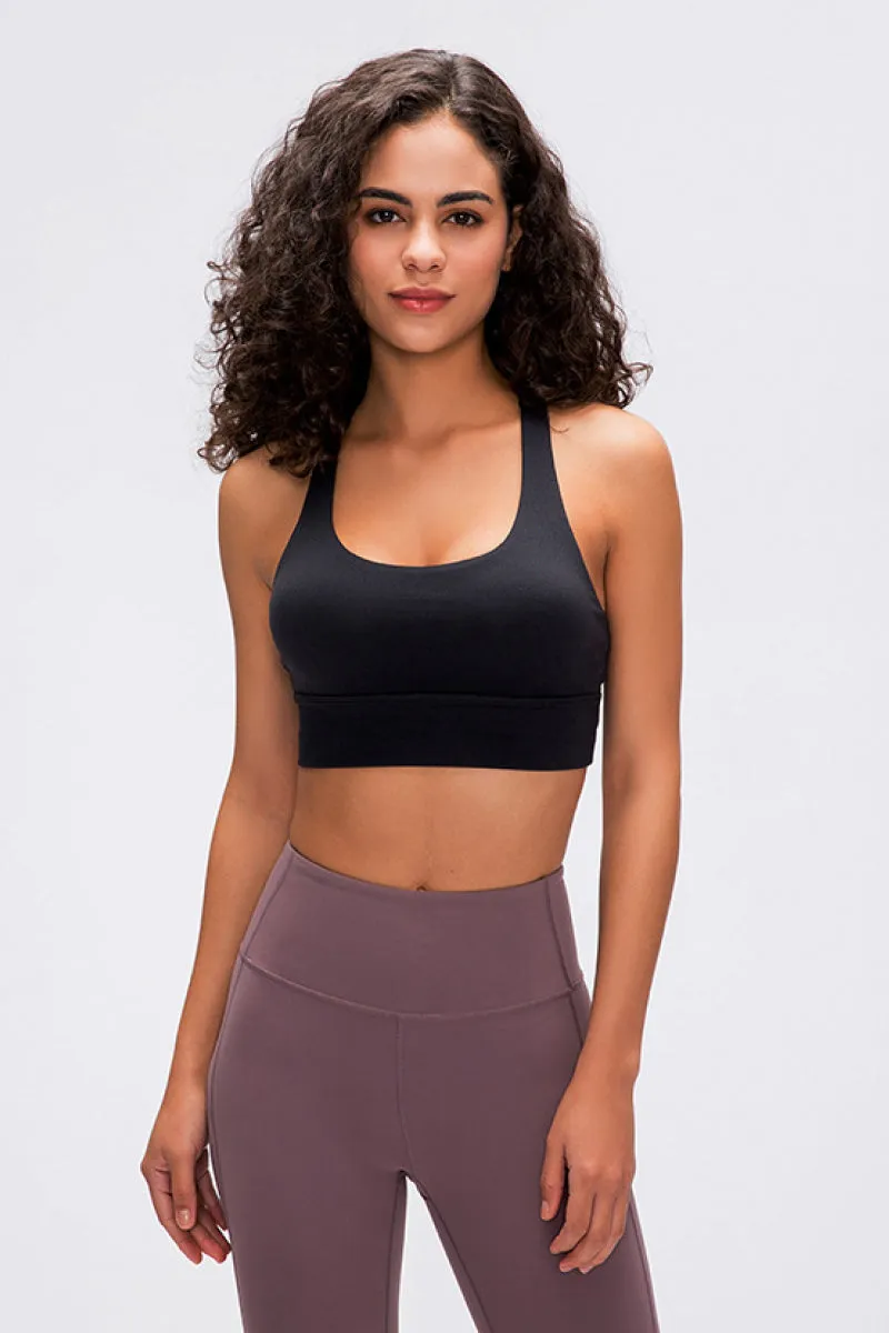 Double X Strap Sports Bra