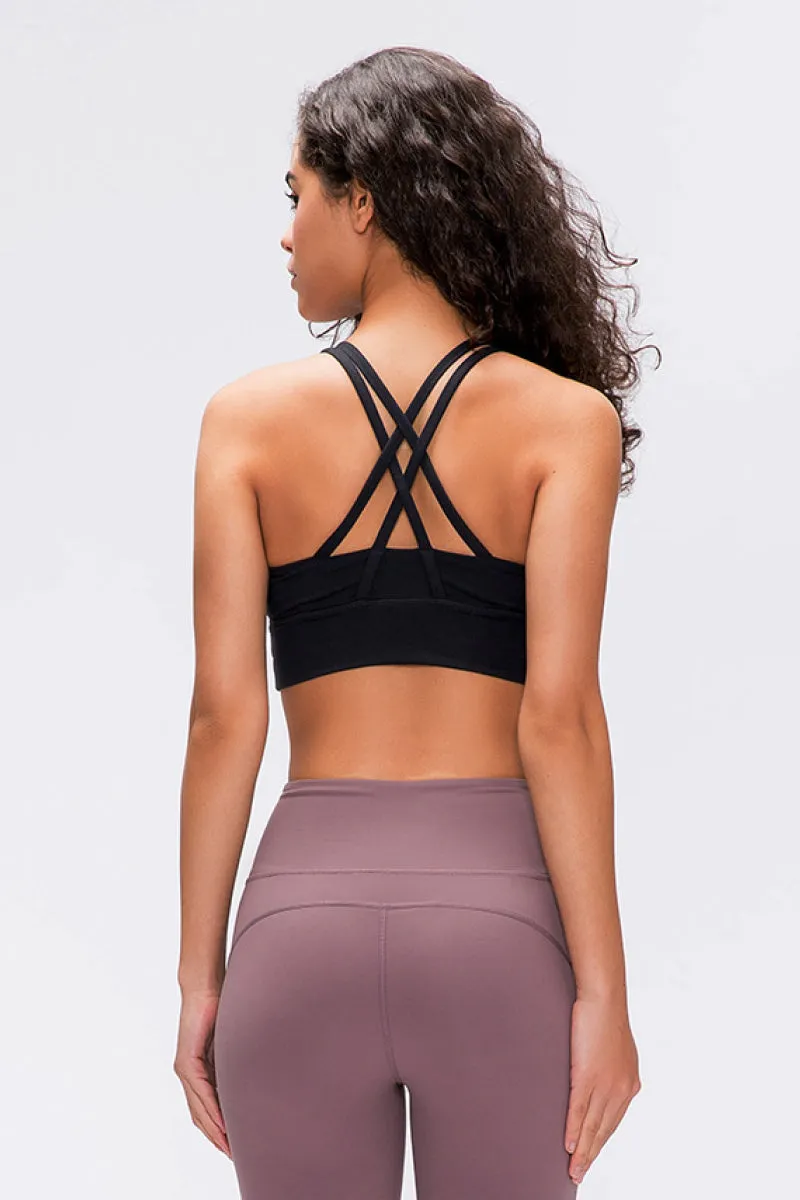 Double X Strap Sports Bra