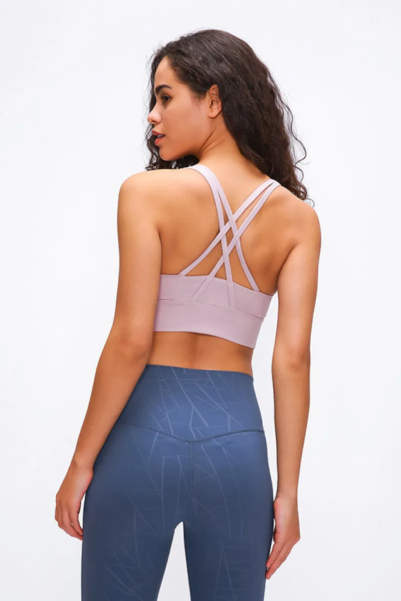 Double X Strap Sports Bra