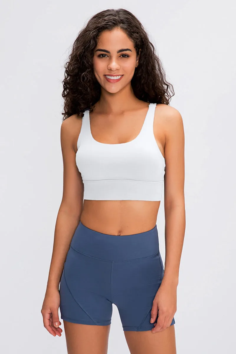 Double X Strap Sports Bra