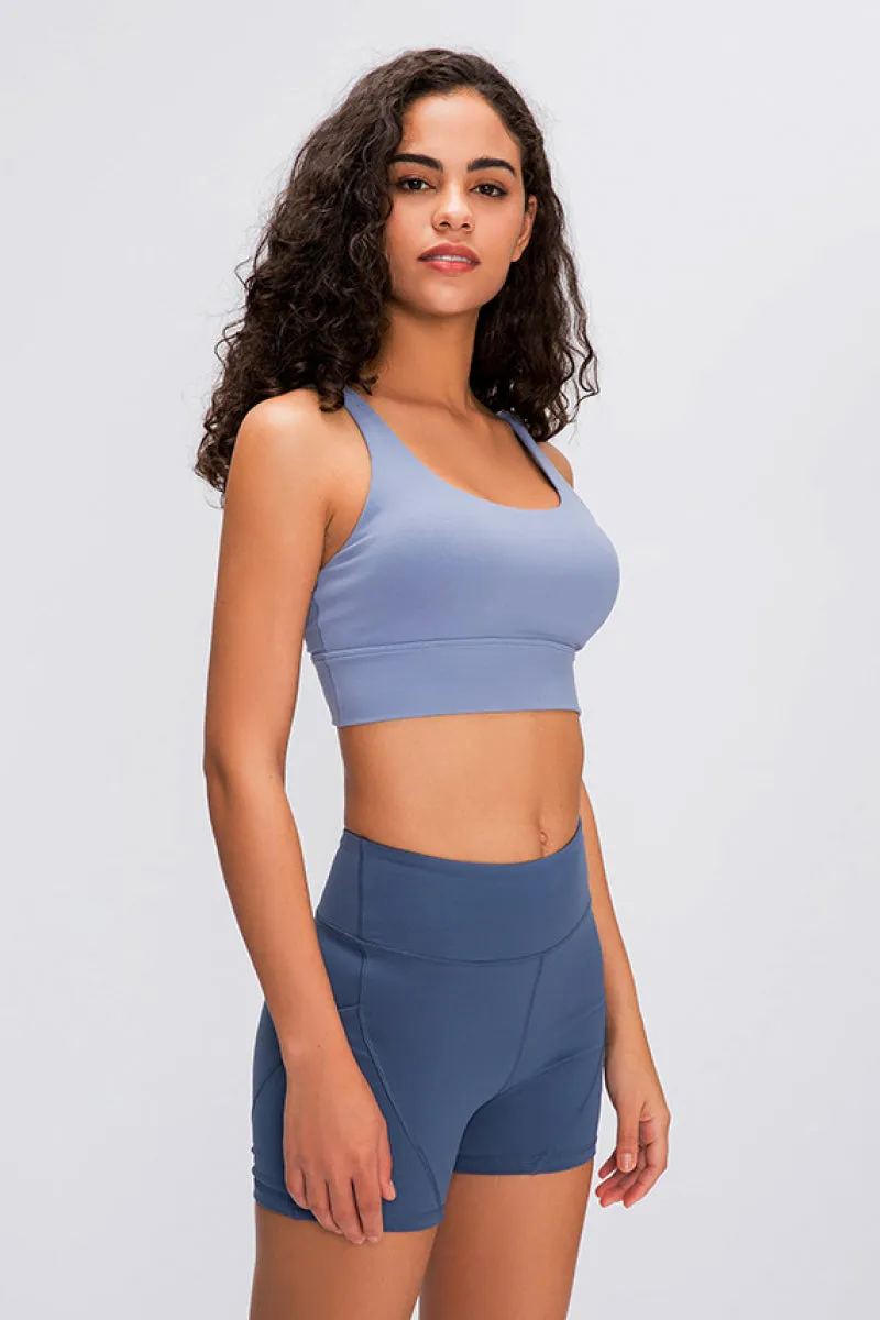Double X Strap Sports Bra