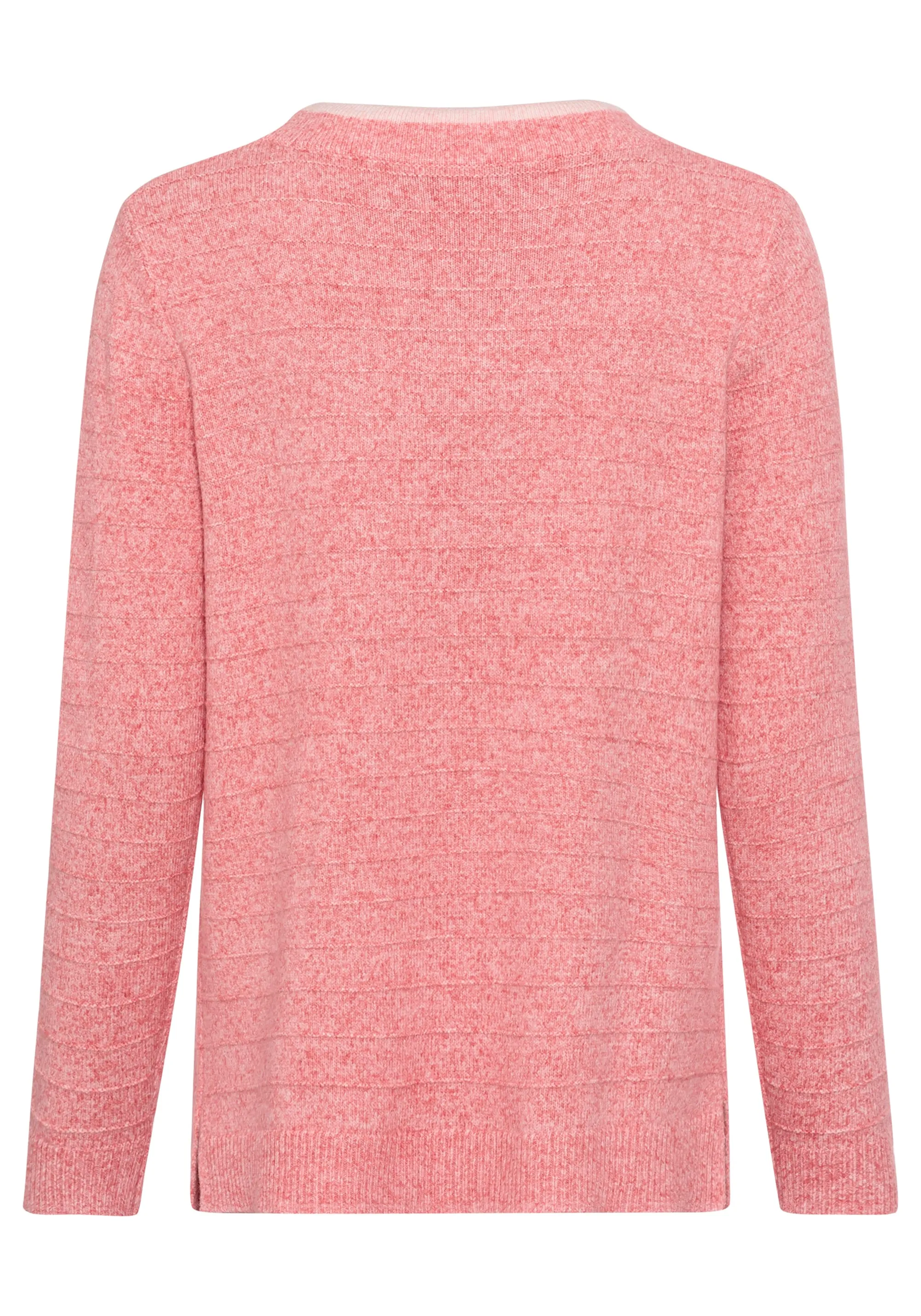 Drawstring Neck Mélange Sweater