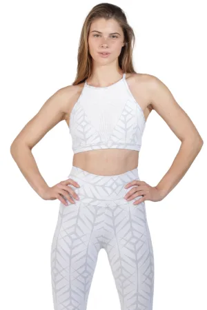 ELYSE WHITE JACQUARD Activewear Top