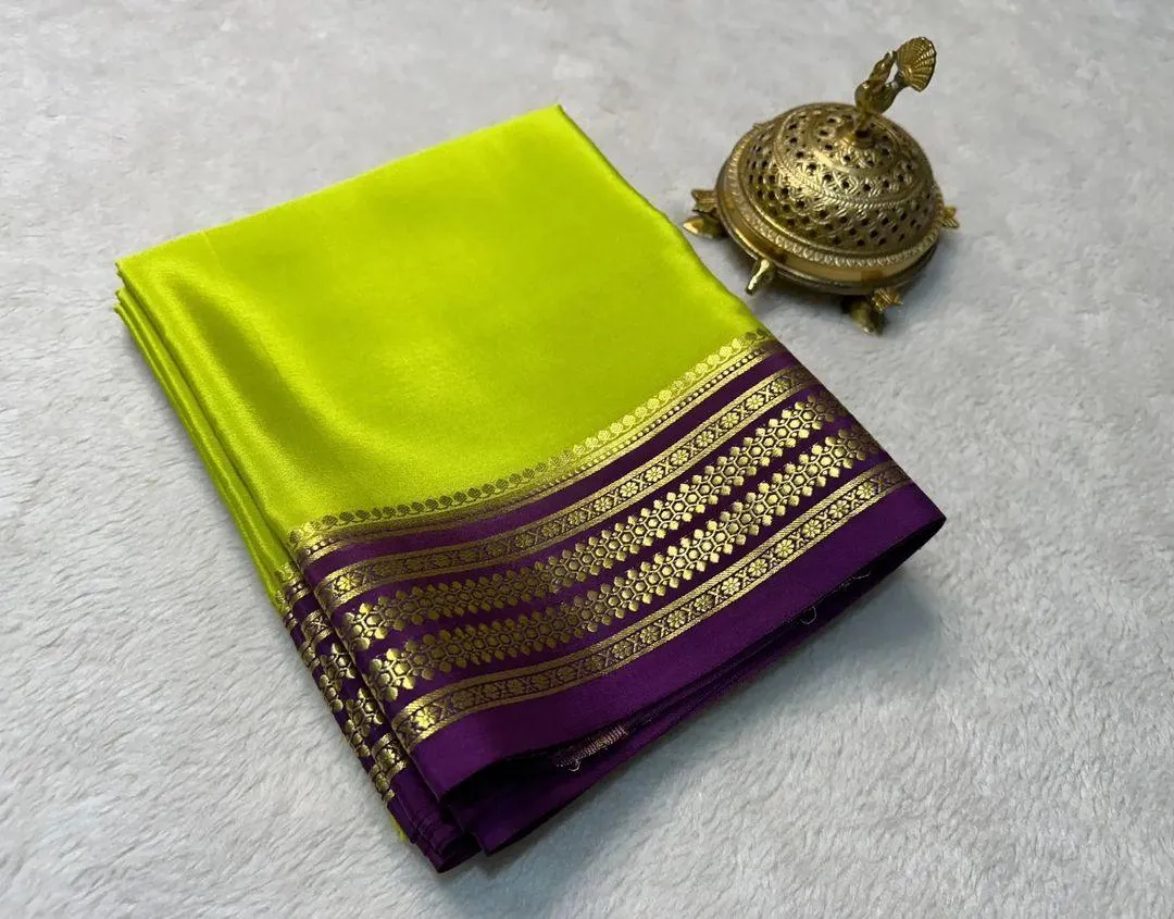 Exclusive Mysore Crepe Soft  Silk Sarees