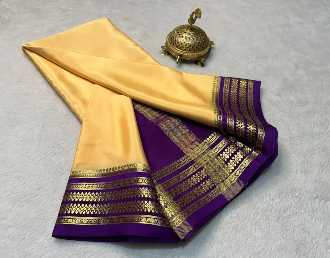 Exclusive Mysore Crepe Soft  Silk Sarees