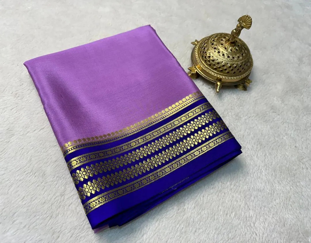 Exclusive Mysore Crepe Soft  Silk Sarees