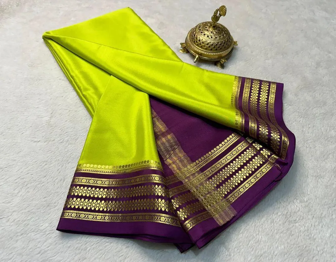 Exclusive Mysore Crepe Soft  Silk Sarees