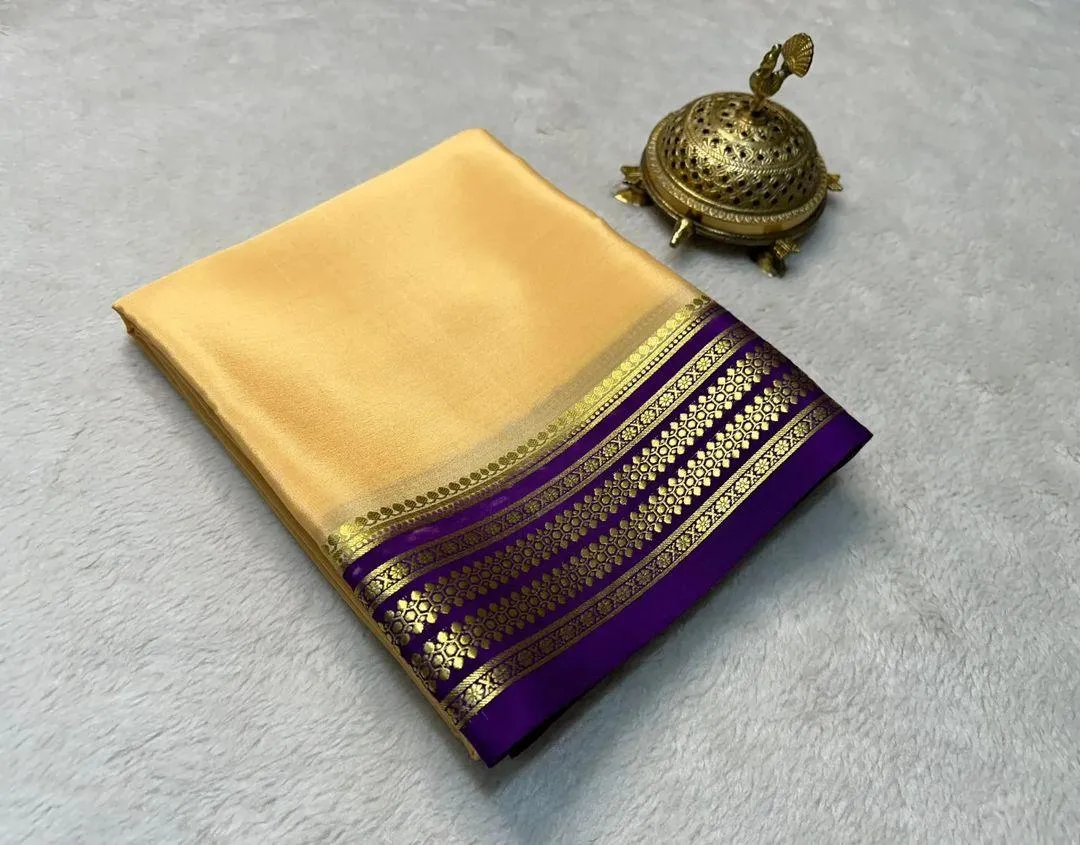 Exclusive Mysore Crepe Soft  Silk Sarees