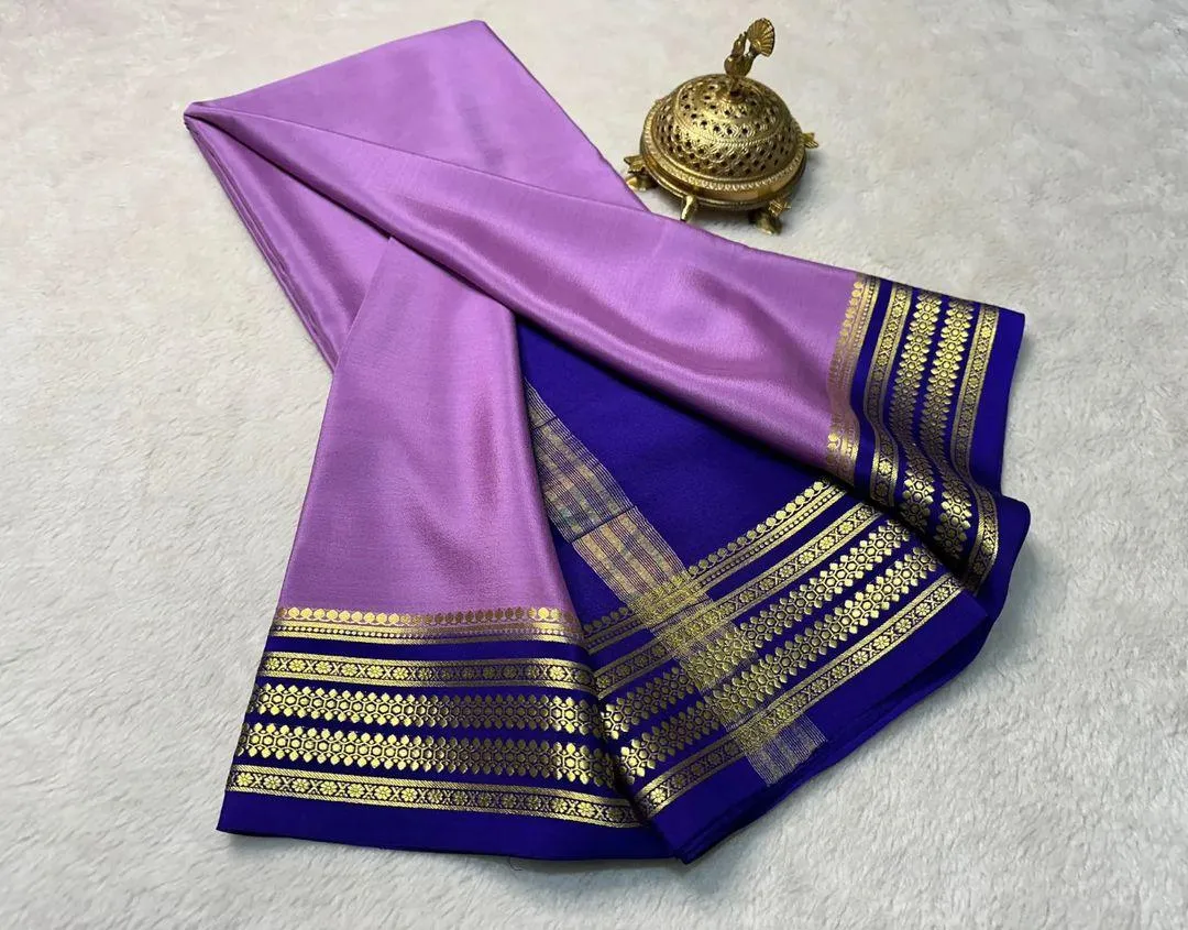 Exclusive Mysore Crepe Soft  Silk Sarees