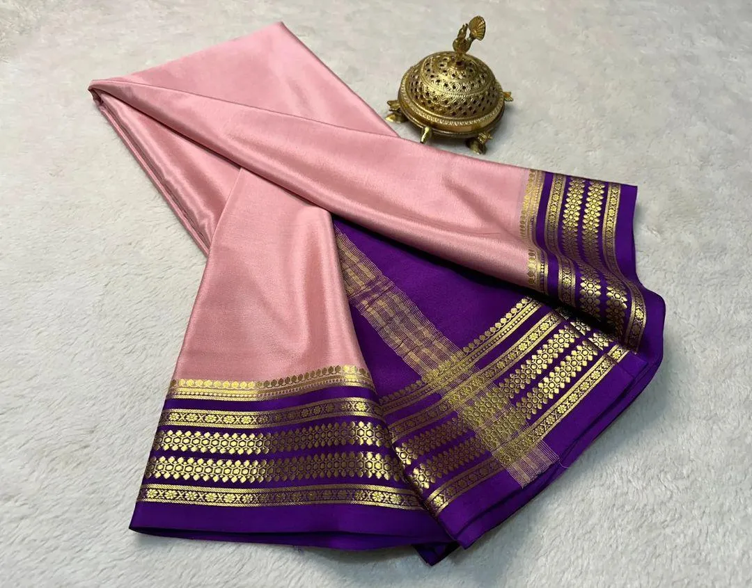 Exclusive Mysore Crepe Soft  Silk Sarees