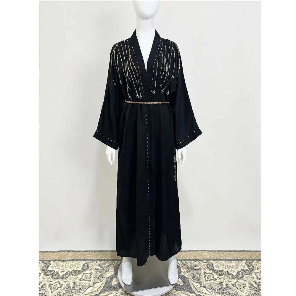 Graceful Diamond Open Abaya