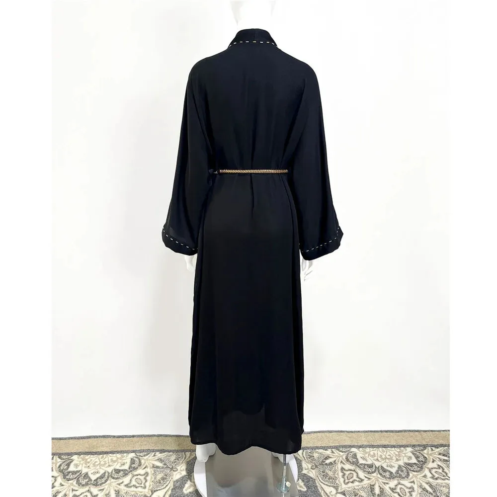 Graceful Diamond Open Abaya