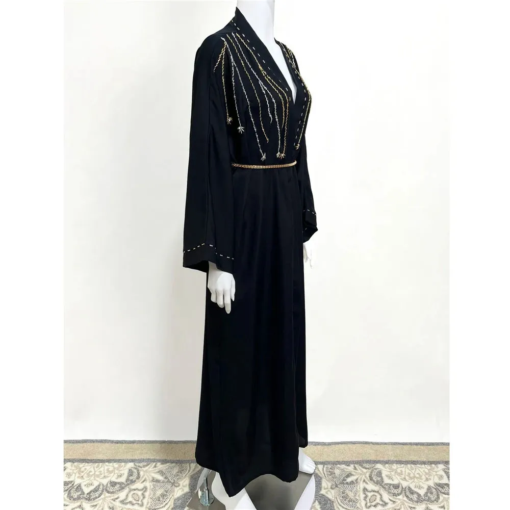 Graceful Diamond Open Abaya