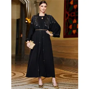 Graceful Diamond Open Abaya