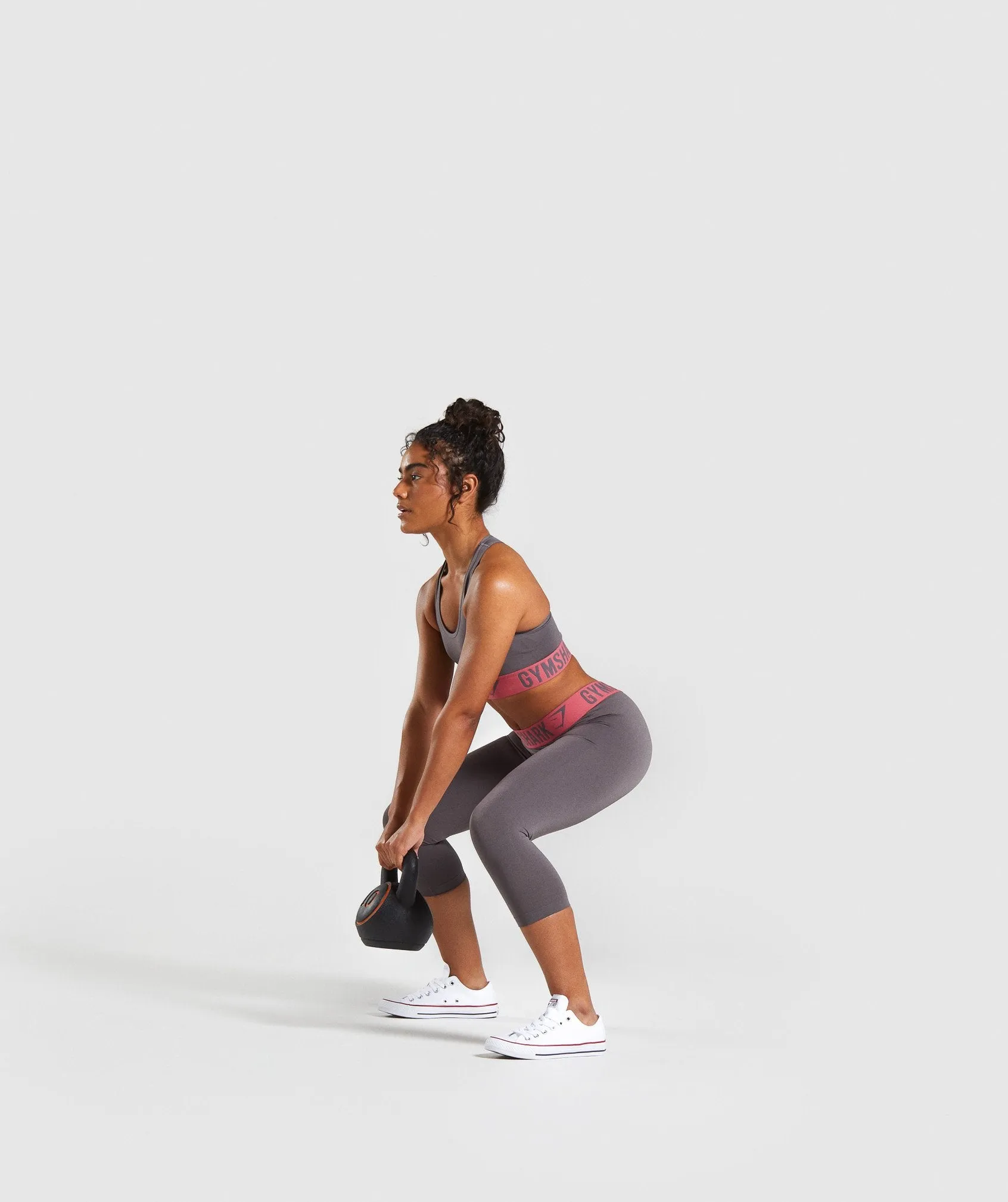 Gymshark Fit Cropped Leggings - Slate Lavender/Rose