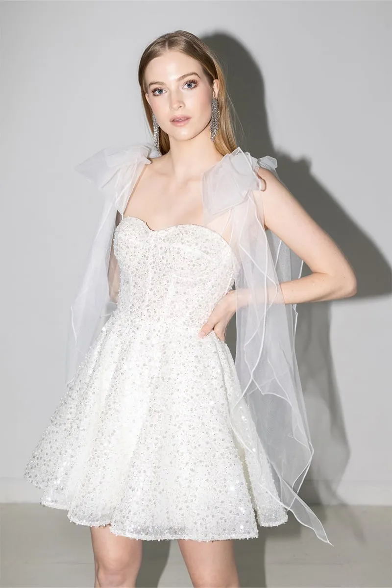 Jasmine Sparkly Graceful Mini Dress