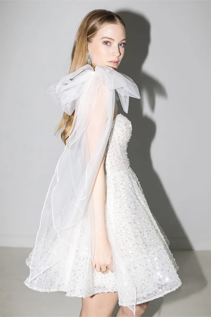 Jasmine Sparkly Graceful Mini Dress