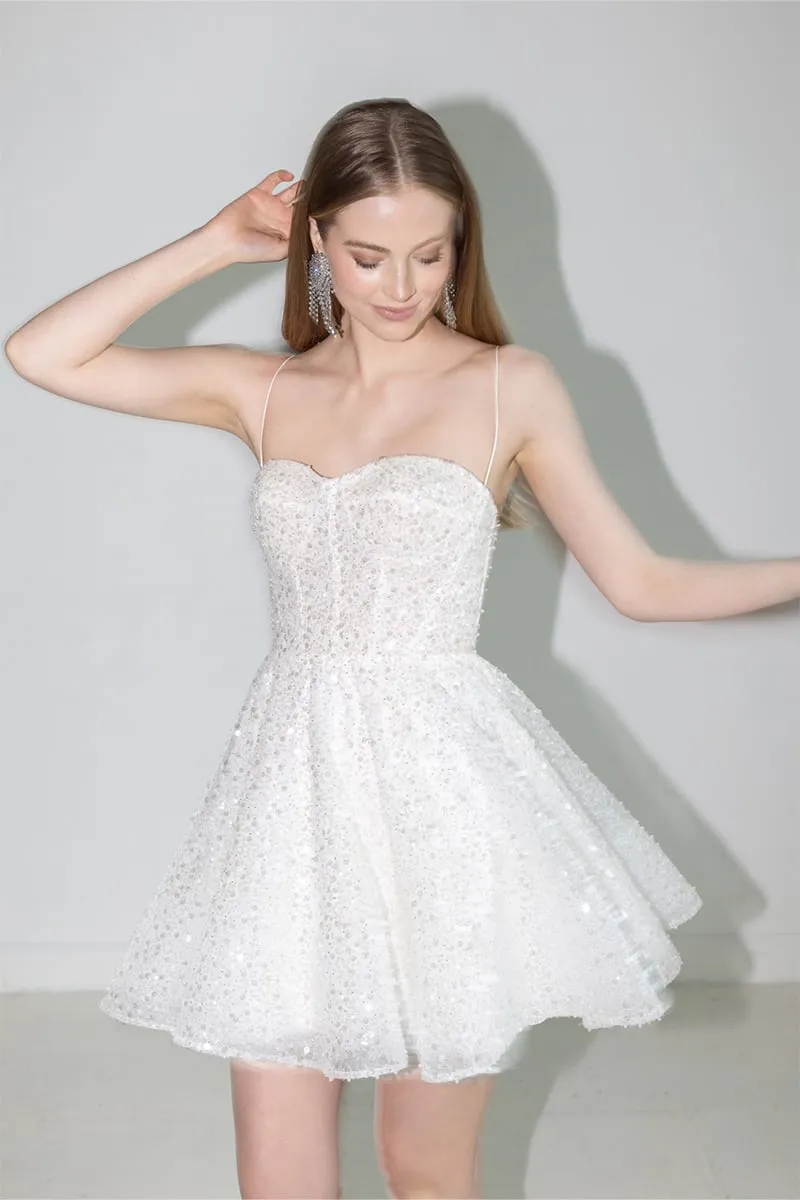 Jasmine Sparkly Graceful Mini Dress