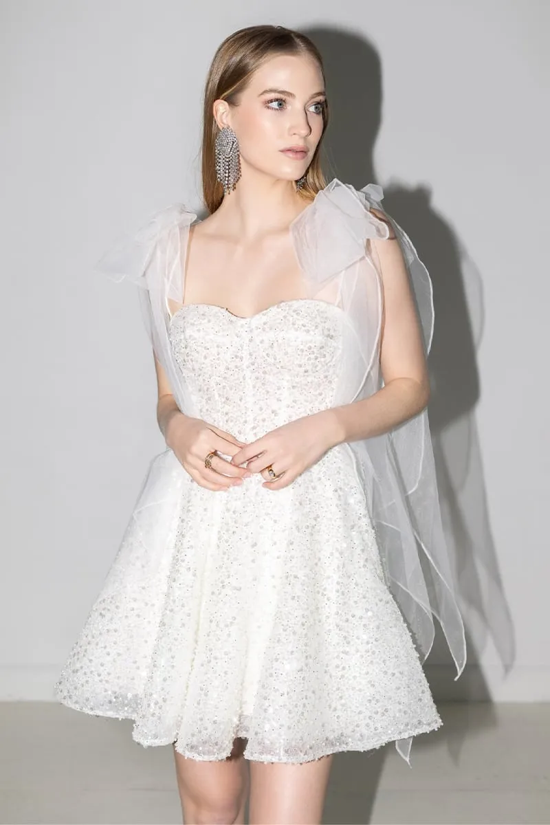 Jasmine Sparkly Graceful Mini Dress