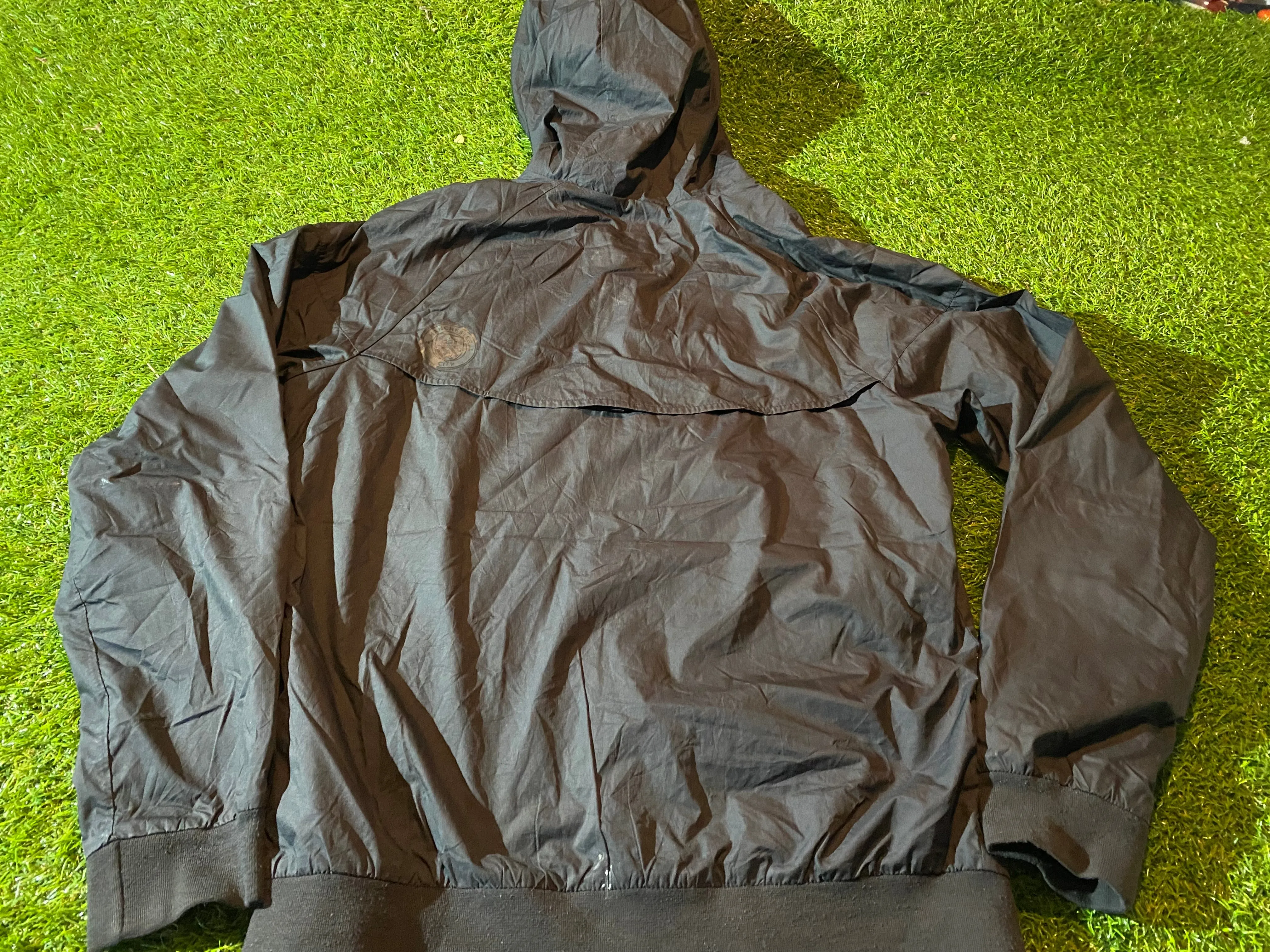 Manchester City England Football Small Mans Nike Made Breathable Lined Hooded Jacket