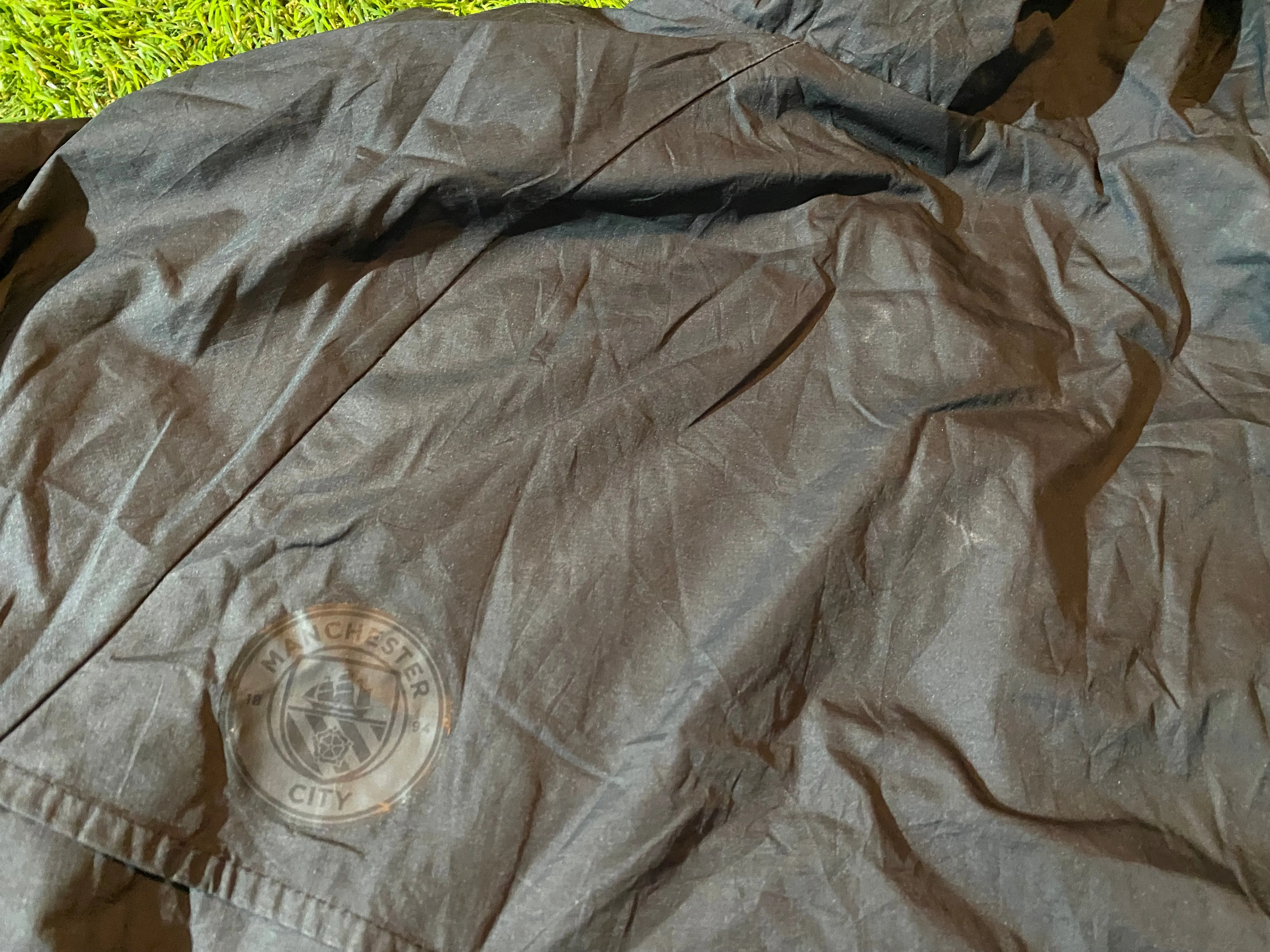 Manchester City England Football Small Mans Nike Made Breathable Lined Hooded Jacket