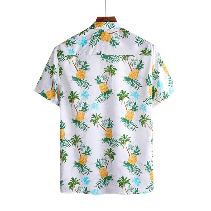 Men'S Coconut Printed Loose Casual Shirt