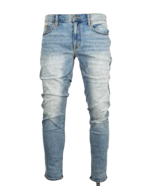 Men's Vintage Washed Blue Denim Jeans