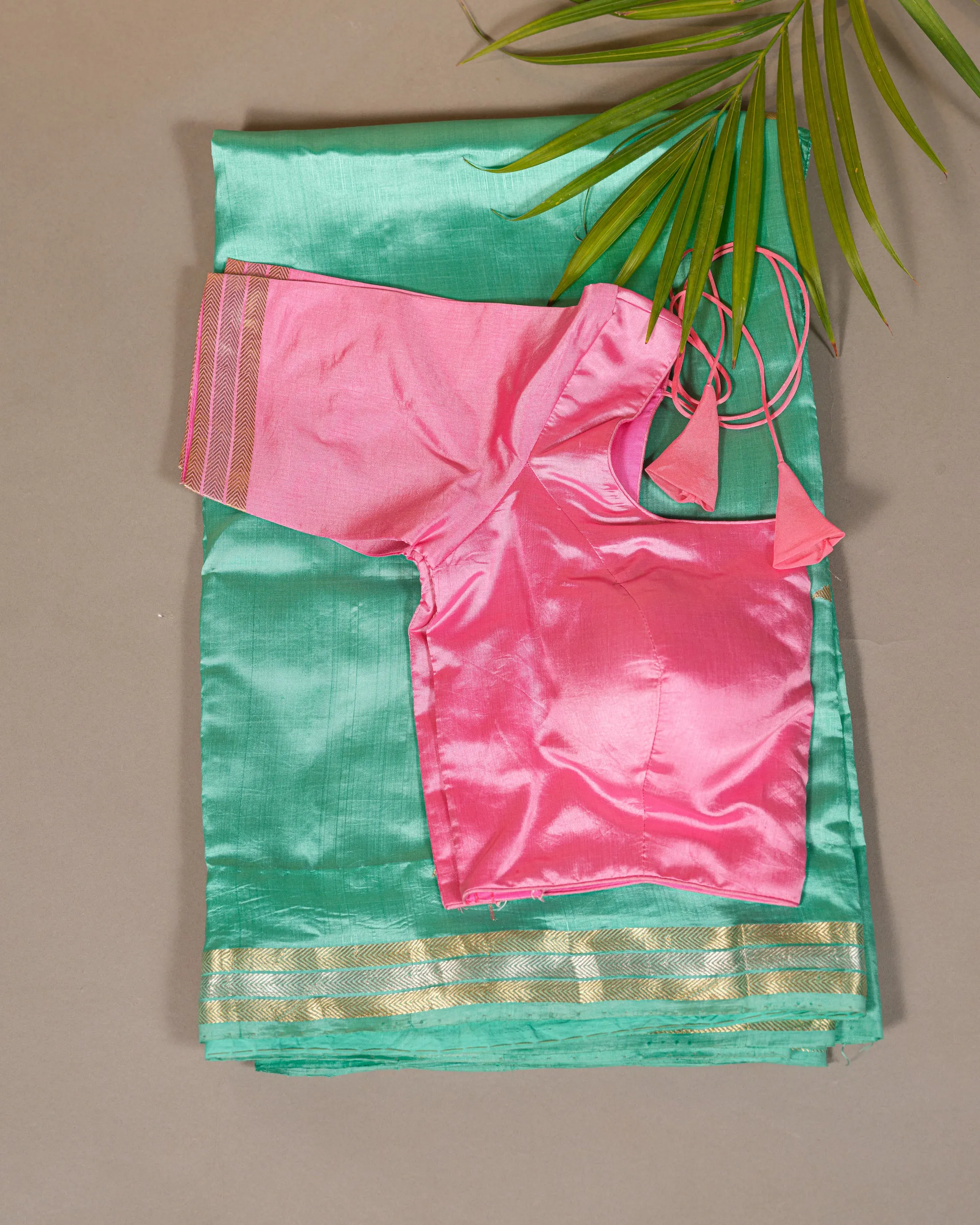 MINT GREEN RAW MANGO BANARASI SAREE