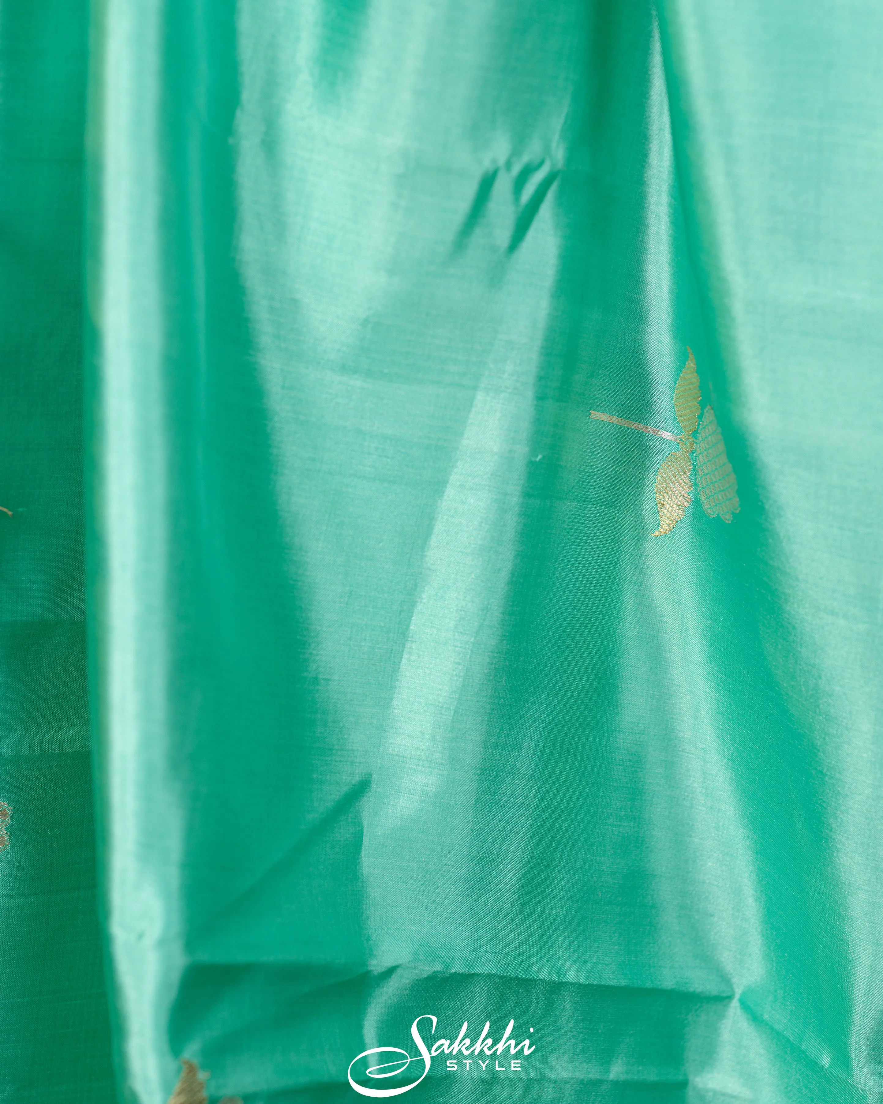 MINT GREEN RAW MANGO BANARASI SAREE
