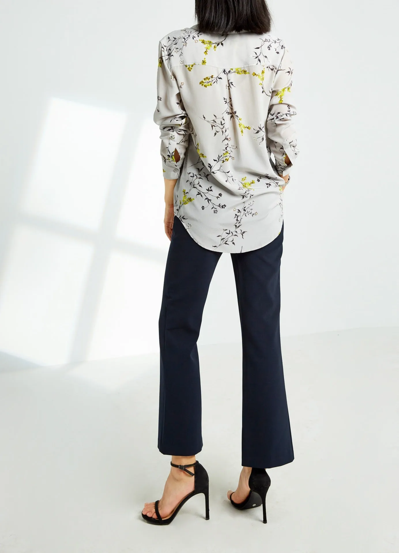 Nonothing | Luxurious pure silk shirt in floral print