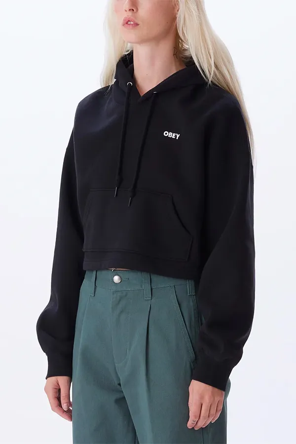 Obey Bold Logo Hood | Black