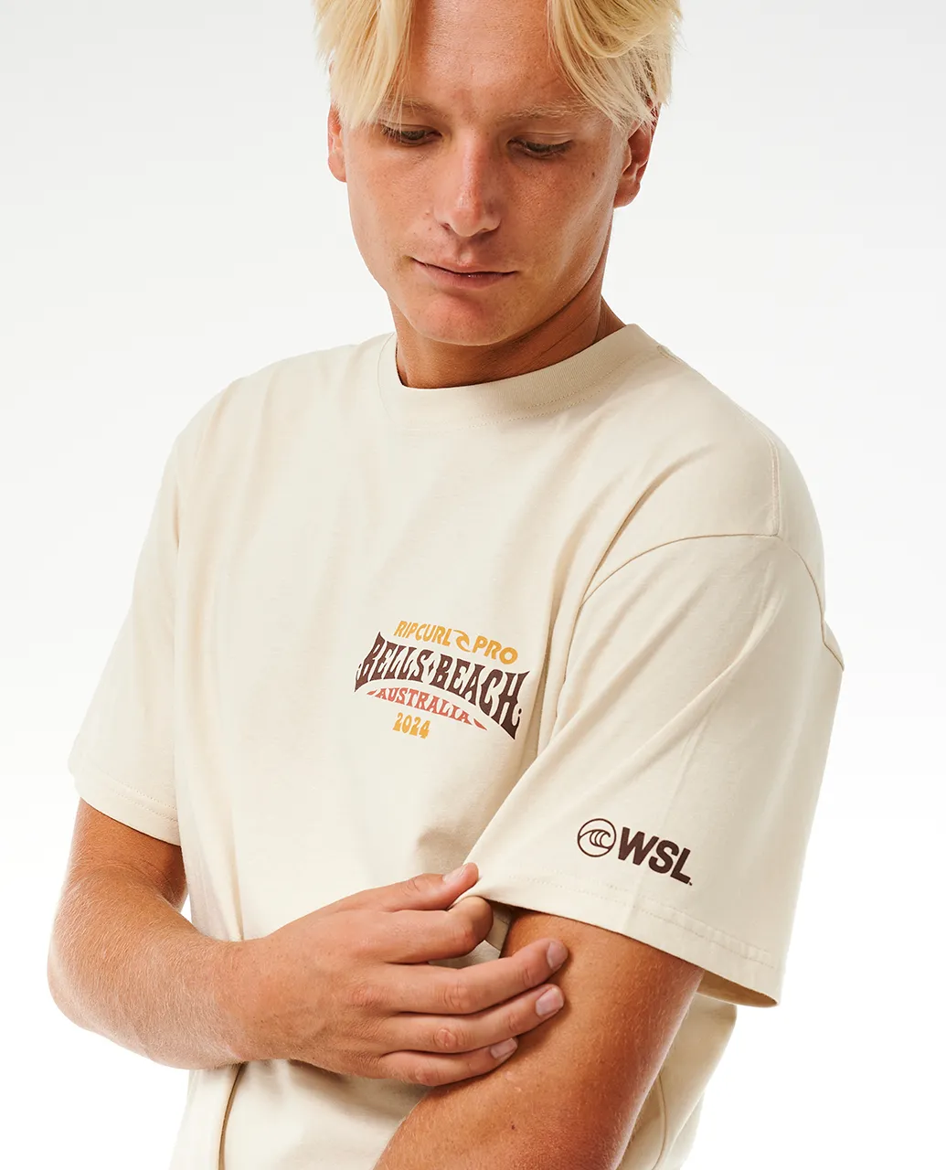Pro 24 Line Up T-Shirt in Vintage White