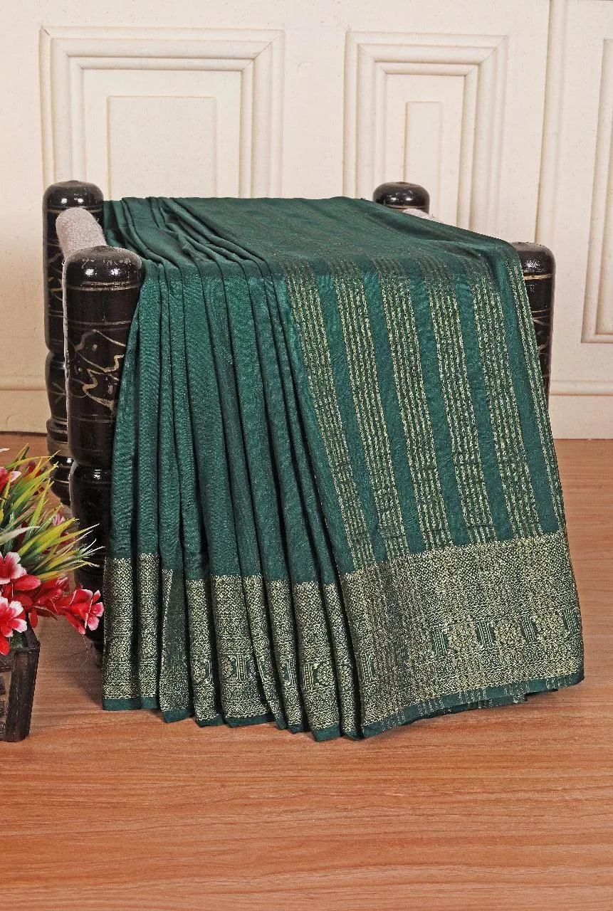 Pure Mysore Silk Sarees: Where Tradition Meets Luxury in Green