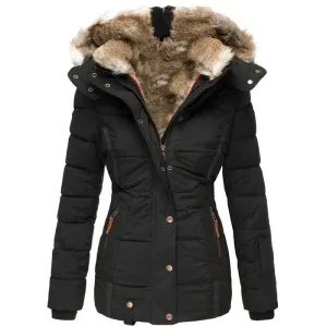 SARAH - WARM WINTER COAT WITH FUR LINING