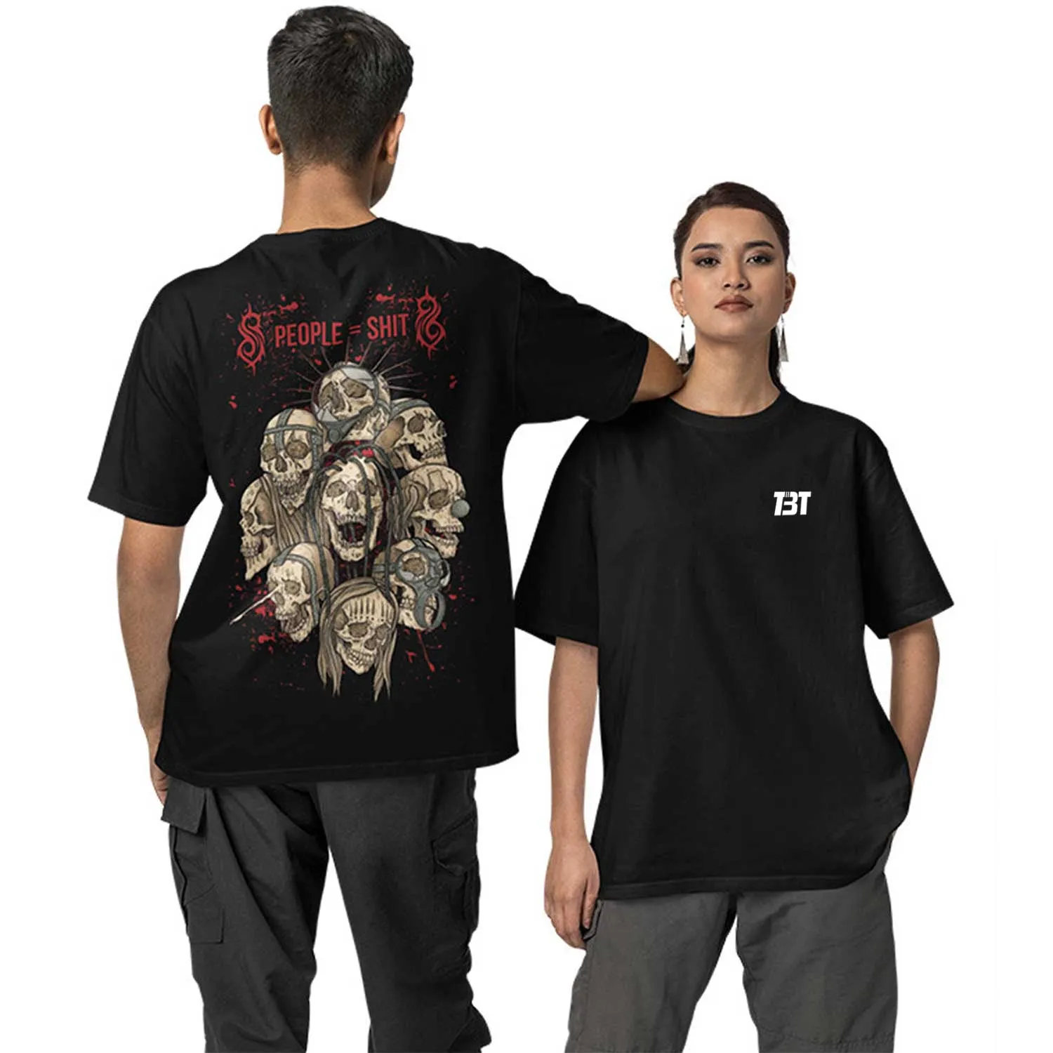 Slipknot Oversized T shirt - People Equal To Shit
