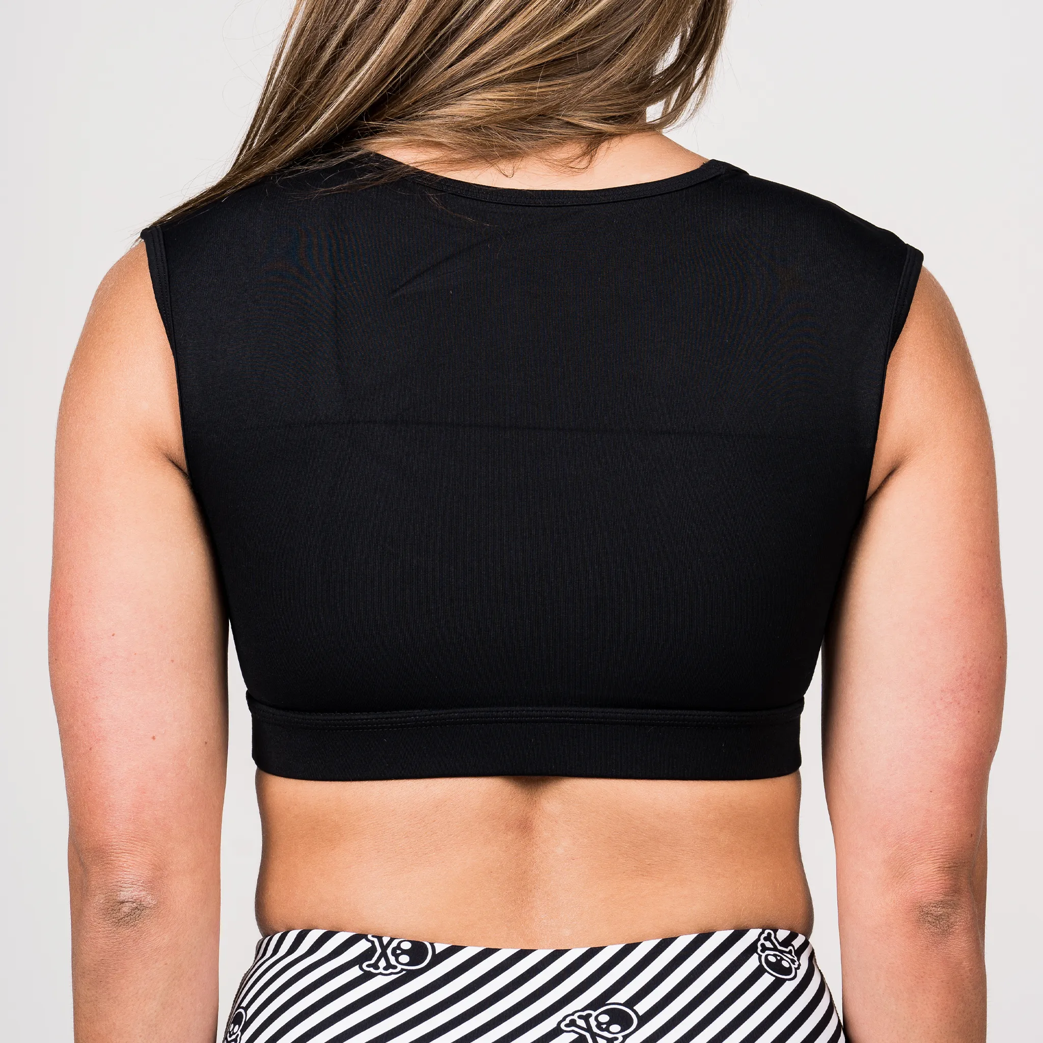Sports Bra - Crop-Tee Sports Bra - Black