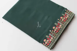 The Chic Embroidered Elegance - Green