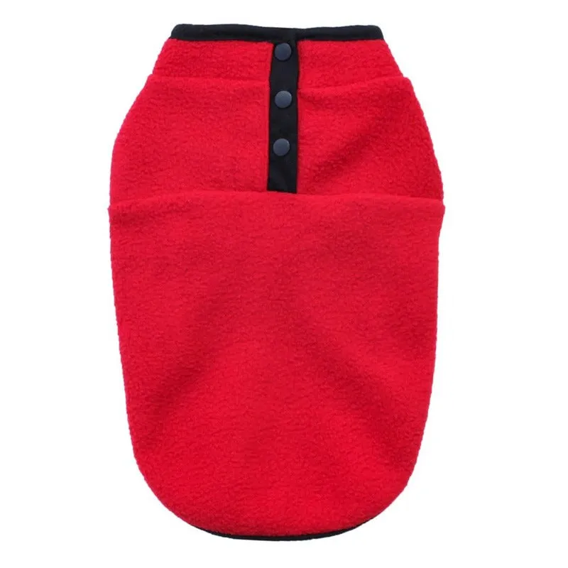Warm Fleece Small Dog Vest Jacket