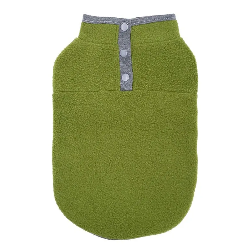 Warm Fleece Small Dog Vest Jacket
